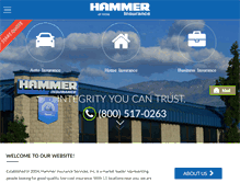 Tablet Screenshot of hammerinsurance.com